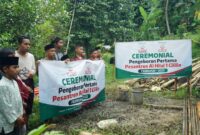 Ceremonial Pengeboran Pertama Sumur Wakaf Di Pesantren Al Hilal 1 Cililin